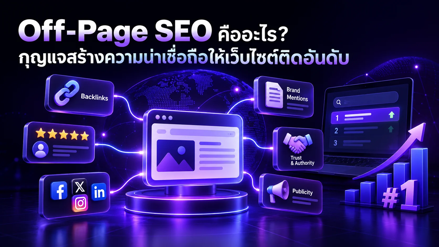 Off-Page SEO คืออะไร? กุญแจสร้างความน่าเชื่อถือให้เว็บไซต์ติดอันดับ